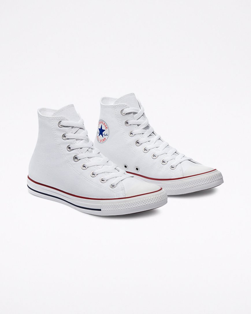 Tenis Converse Chuck Taylor All Star Classicos Cano Alto Masculino Branco | PT L090875